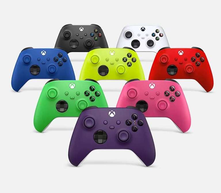 Microsoft XBox Wireless Controller in Robot Deep Pink/Electric Volt/Pulse Red
