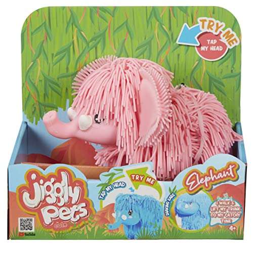 Jiggly Pets Elephant Pink Interactive Electronic Elephant toy with sounds music and movement - £5.99 @ Amazon