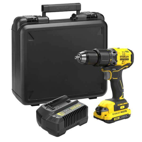 STANLEY FATMAX V20 18V Cordless Brushless Combi Drill with Kit Box + Free Extra Battery - £76 click and collect from Homebase