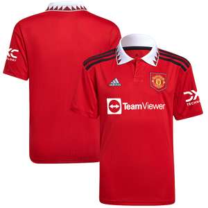 Kids Manchester United Home Shirt 2022-23, ages 7-8, 9-10, 11-12, 13-14, 15-16 - £37.50 delivered using code @ Kitbag