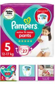 Pampers Active Fit Nappy Pants Size 5 Essential 27 pack £6 @ Asda