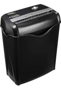 Amazon Basics 5-6 Sheet Cross-Cut Paper and Credit Card Shredder with 14.3L Bin for Business & Home Office Use with Reverse Function, Black
