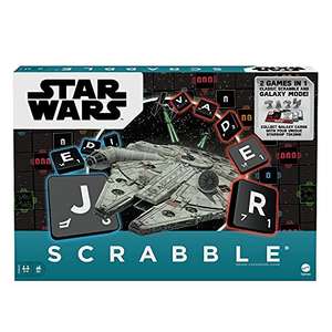 Scrabble Star Wars Edition Family Board Game with Galaxy Cards & Spacecraft Mover Pieces, £16.99 @ Amazon