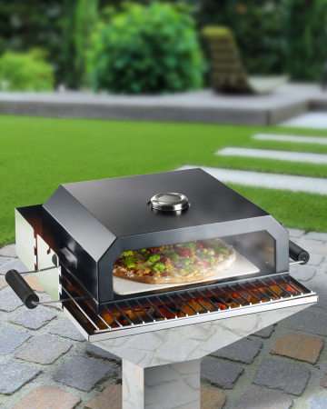 Aldi - Gardenline Barbeque Pizza Oven- 40 x 35 x 15cm - £39.99 @ Aldi