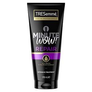 TRESemme 1 Minute WOW Repair with biotin & Pro-Bond Complex Intensive Hair Treatment for damaged hair 170ml £2.33 @ Amazon