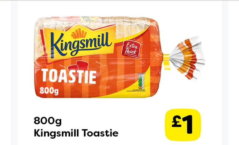 Kingsmill Toastie Bread 800g