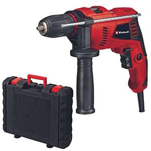 Einhell TE-ID 500 E Impact Drill, Hammer Drill, Auxiliary Handle, Speed Control, 550W Electric Drill + Storage Case - £18.59 @ Amazon