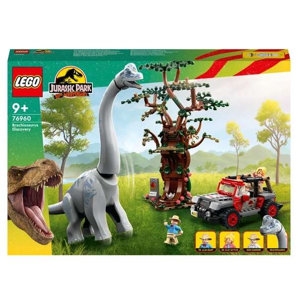 LEGO Jurassic Park 76960 Brachiosaurus Discovery Dino Jurassic World Set - Free Click & Collect only (selected stores)