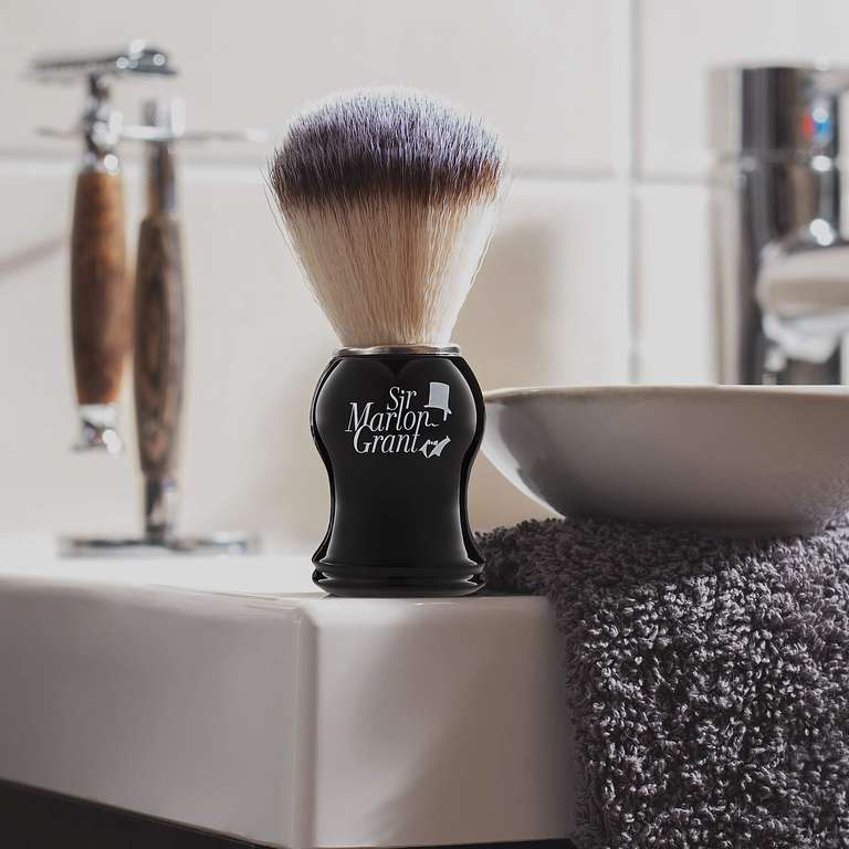 Premium Vegan Shaving Brush with Badger Hair Imitation With Voucher Sold By BeGreat Products / FBA