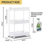3 Tier Storage Trolley with voucher. Sold by LUBO FBA