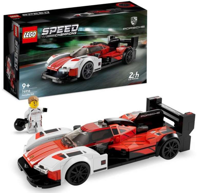 LEGO Speed Champions 76916 Porsche 963 & 76900 Jesko Racing Car £16 each / Technic 42136 John Deere 9620R 4WD Tractor £20 - Free C&C @ Argos