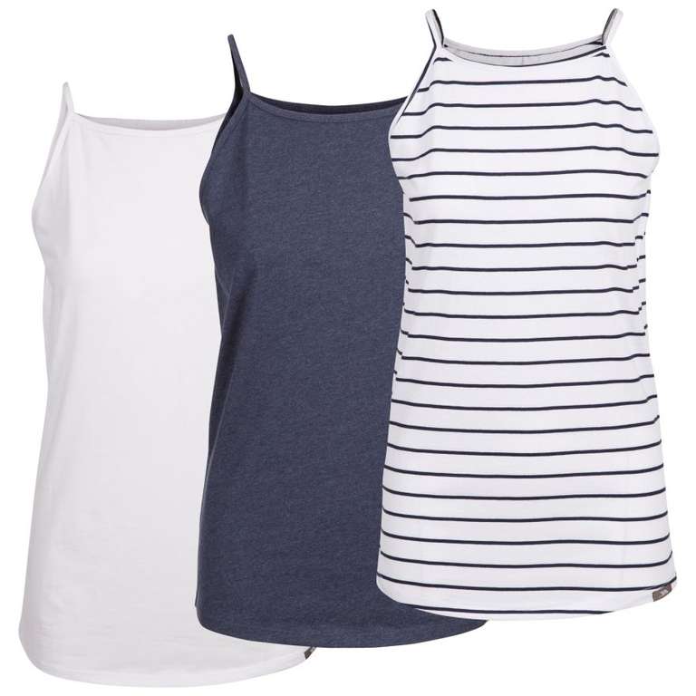 Trespass Female Vest Top (3 Pack Set) Trinity + free collection