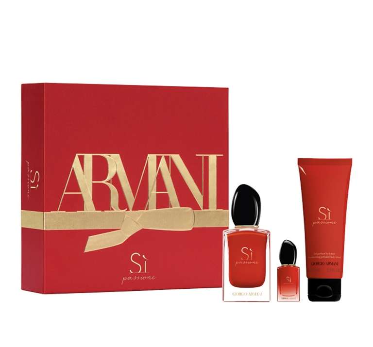 Armani Si Passione Eau De Parfum 50ml Gift Set with code delivered £34.97 @ The Fragrance Shop