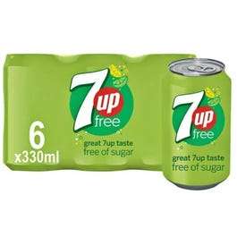 7Up Sugar Free 330ml (Pack of 6) £2.50 (£20 minimum spend + £5.95 delivery) @ Poundshop
