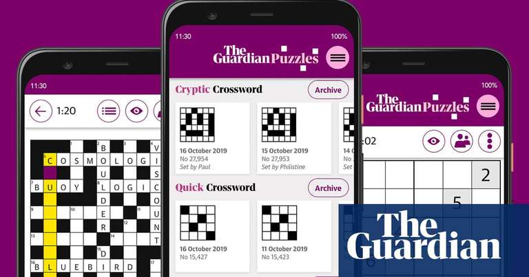 Free access to all Guardian puzzles via Mobile App