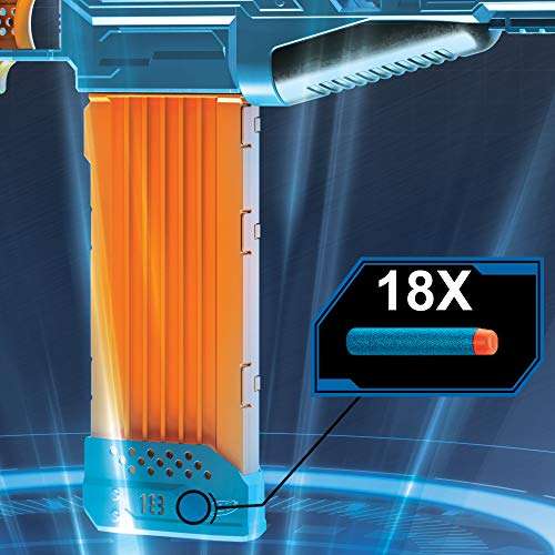 Nerf Elite 2.0 Turbine CS-18 Motorised Blaster, 36 Nerf Elite Darts, 18-Dart Clip, £23.99 @ Amazon