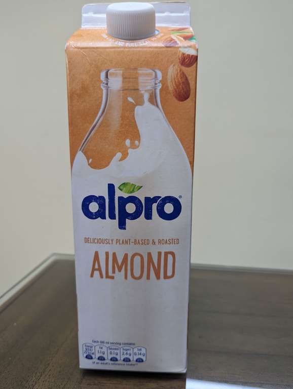 Alpro Almond Drink 1L 49p Farmfoods Ilford
