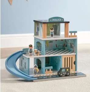 Wooden 4 level Police Station Playset toy by toylife - with code
