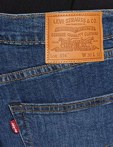 Levi's Men's 514 Straight Wagyu Moss Jeans - sizes 29W/32L, 30W/32L, 30W/34L - £30 @ Amazon