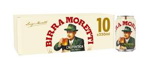 Birra Moretti 10x 330ml cans - Burton on Trent