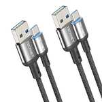 TeckNet USB C Fast Charging Cable, 2 Pack 2M 3.3A USB C Charger Cable - TECKNET FBA