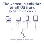 Integral Micro SD USB3.0/USB-C Type-C OTG Memory Card Reader Adapter- Super Fast Transfer Speeds, Plug & Play - £5.83 @ Amazon
