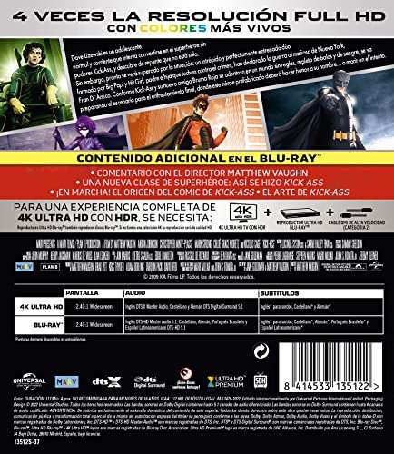 Kick-Ass (4K UHD + Blu-ray) Temp OOS - £11.57 @ Amazon Spain
