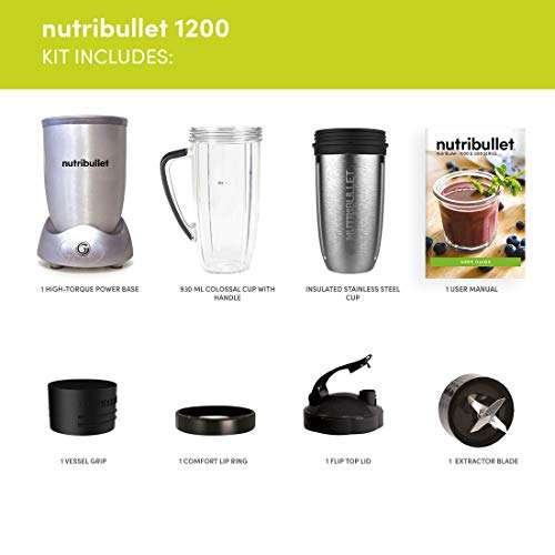 Nutribullet blender 01410 1200 Series Blender in Stainless Steel
