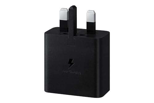 Samsung Galaxy Official 15W Adaptive Fast Charger (without USB-C to C Data Cable), Black