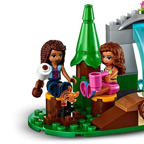 LEGO 41677 Friends Forest Waterfall Camping Adventure Set, Building Toys with Andrea and Olivia Mini-Dolls - £6.75 @ Amazon
