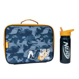 Hasbro Nerf Lunch Bag And Bottle - 500ml - £9.75 (Free Click & Collect at Selected Store's) @ Argos