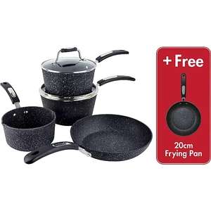 Scoville Neverstick 5 Piece Cookware Set Includes Free Frying Pan - £35 + Free Click & Collect @ George / Asda