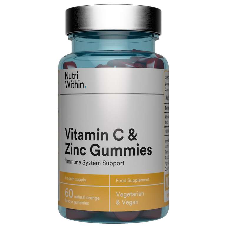 60 Nutri Within vitamin C & zinc vegan gummies £2 + £1.50 collection @ Lloyds Pharmacy