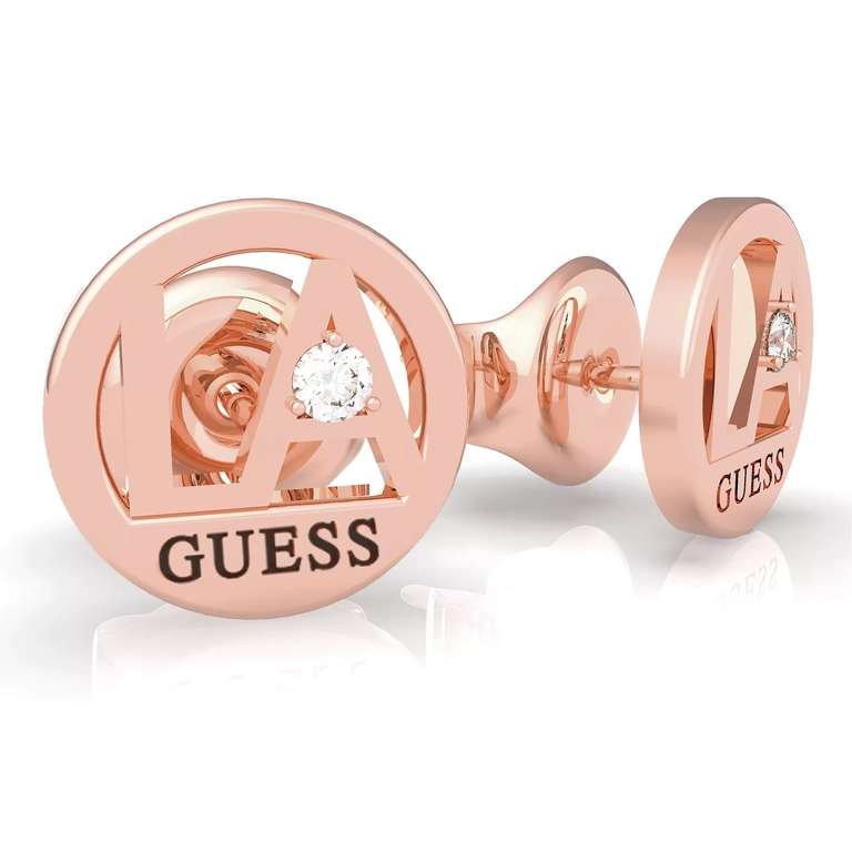 Guess LA Rose Gold Tone Cubic Zirconia Stud Earrings - £16.19 With Code + Free Delivery - @ H Samuel