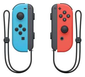 Nintendo Switch Joy-Con Controller Pair - Neon Red & Blue + Choice Of Selected Nintendo Switch game