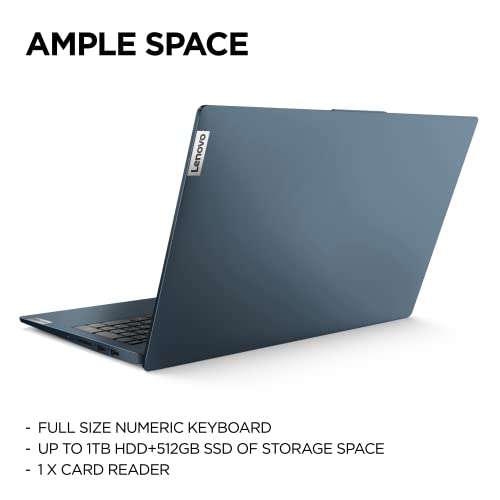 IdeaPad 5 15.6 inch FHD Laptop -( Intel Core i5-1135G7, Intel Iris Xe Graphics, 8GB RAM, 512GB SSD, Windows 11)-Abyss Blue £429.99 @ Amazon