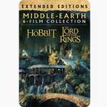 Middle-earth Extended Editions 6-Film Collection £24.99 - iTunes