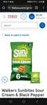 Sunbites Sun Ripened Sweet Chilli/Sour cream & Black pepper Multipack Crisps 6x25g 50p w/Code