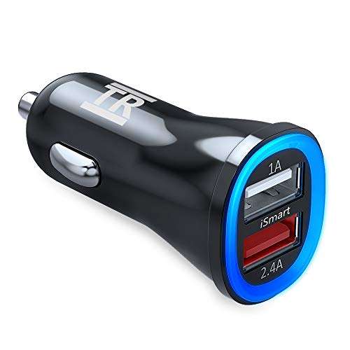 TechRise Car Charger, 2-Port Dual USB Car Charger, £4.99 sold by TECKNET @ Amazon