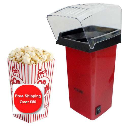 Electric Hot Air Popcorn Maker, Pink/White Or Red - £7.95 Delivered @ Tooltime UK