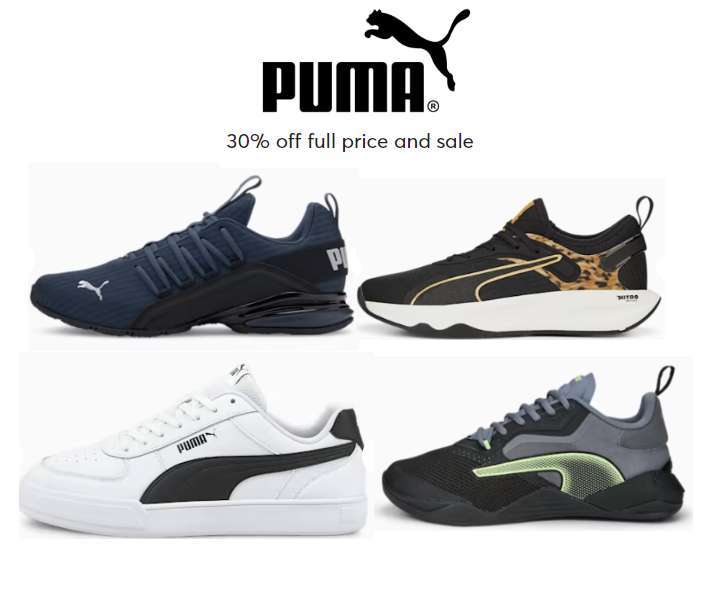 Up to 50% Off Puma Sale + Extra 30% off Sale prices / 30% off Full price with Code - Delivery Free on £50 Spend