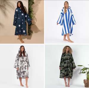 Women's Towel Poncho's 2 for £13 (7 designs to choose from)