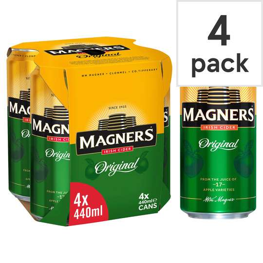 Magners Apple Cider 4X440ml £3.40 @ Tesco