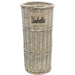 Wicker Umbrella Storage Basket W/Code