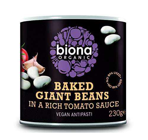 Biona Organic Vegan Giant Beans in a Rich Tomato Sauce 230g (Pack of 6) - £1.79 @ Amazon