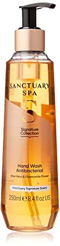 Sanctuary Spa Antibacterial Hand Wash, No Mineral Oil, Cruelty Free & Vegan Liquid Hand Soap, 250ml