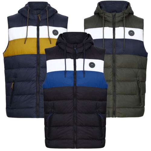 Men’s Micro Fleece Lined Quilted Puffer Gilets with Hood for £24.98 delivered with code @ Tokyo Laundry