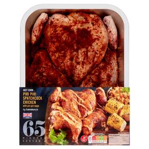 Sainsburys Piri Piri British Whole Spatchcock Chicken with Piri Piri Mayo x3 1.26kg - £5 @ Sainsbury's