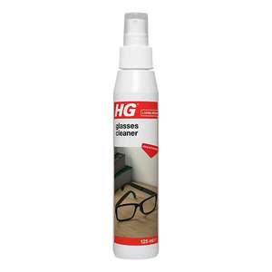 HG Glasses Cleaner, Degreasing of Glass Lenses & Camera Lenses, Cleans & Dries Fast No Fogging Streak Free- 125 ml Spray (S&S £3.38)