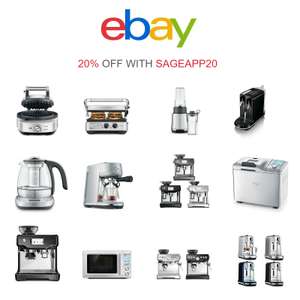 20% off Used Sage Coffee Machines, Juicers, Kettles & More Using Code / Max Discount £75 @ idoodirect / eBay